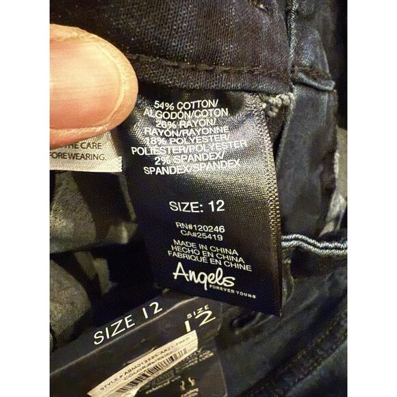 Angels Forever Young Womens Blue Evershape Skinny Jeans Size 12 NWT $48 - Picture 7 of 11